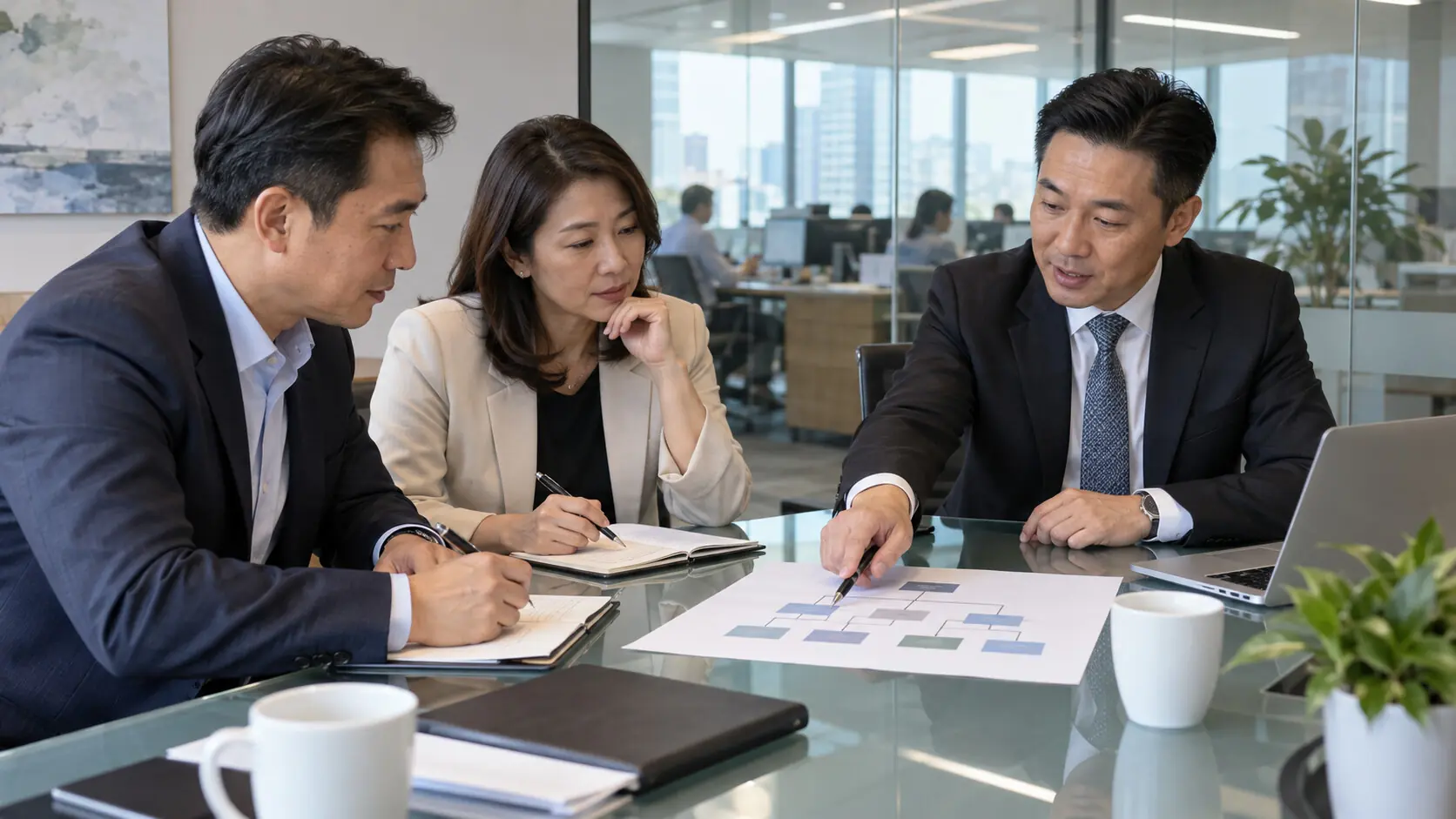 Singapore business owners planning succession with advisor